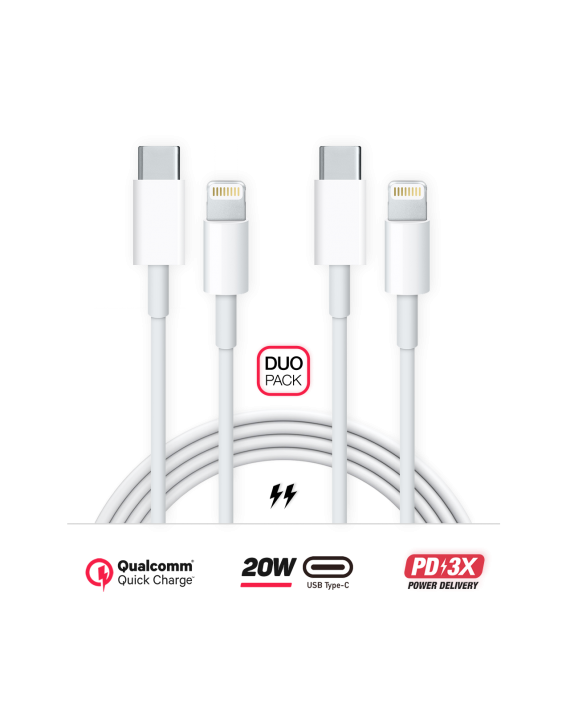 Duo Pack | USB-C to Lightning Cable